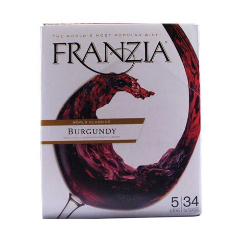 franzia burgundy alcohol content